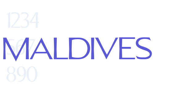 Maldives Font