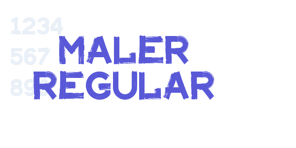 Maler Regular font free