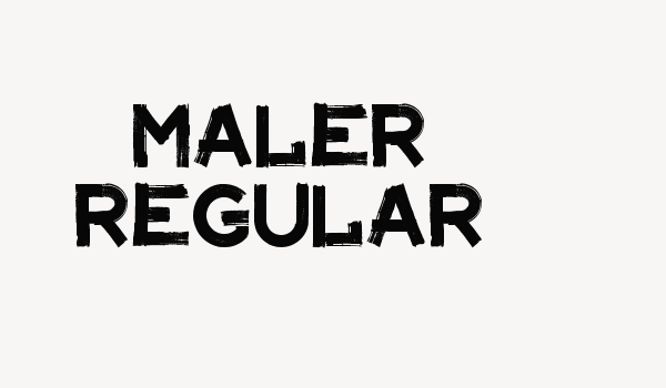 Maler Regular Font