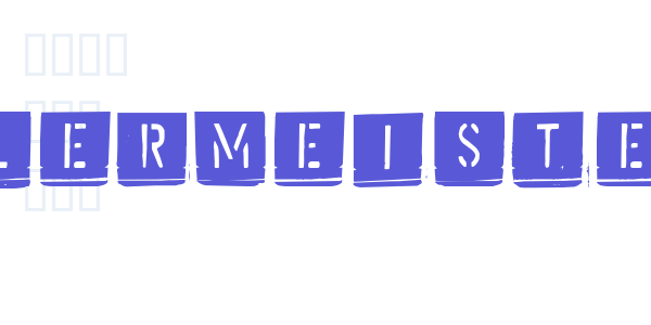 Malermeister font free