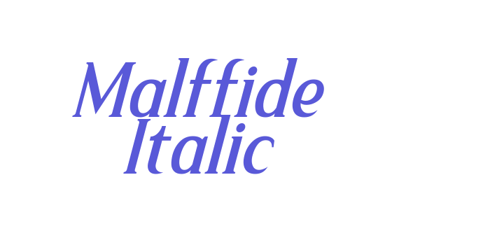 Malffide Italic Font Download