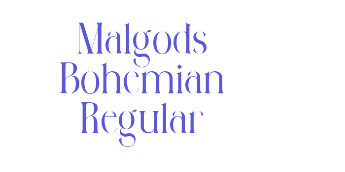 Malgods Bohemian Regular Font Download