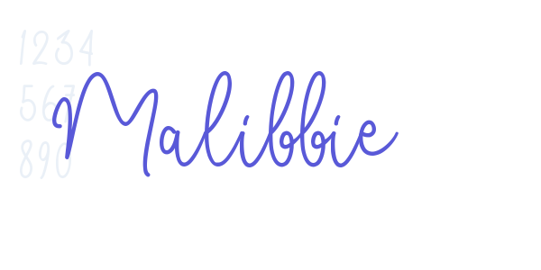 Malibbie font free