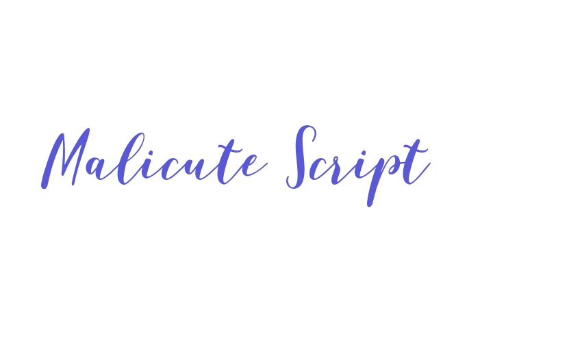 Malicute Script Font