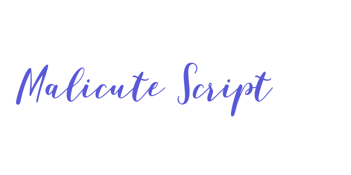 Malicute Script Font Download