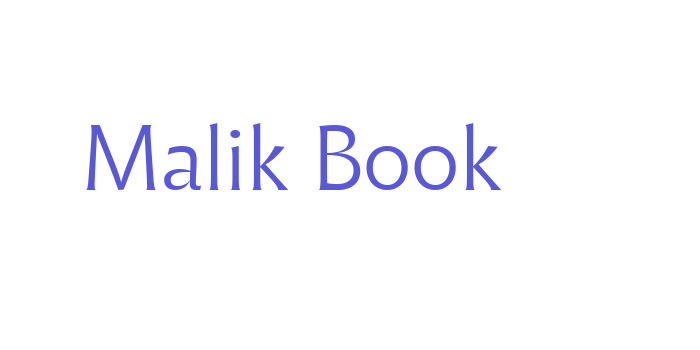 Malik Book Font Download