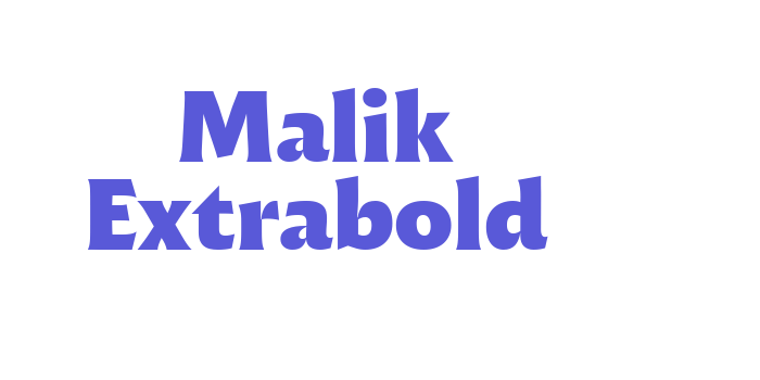 Malik Extrabold Font Download