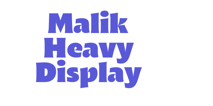 Malik Heavy Display Font Download