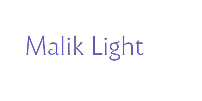 Malik Light Font Download