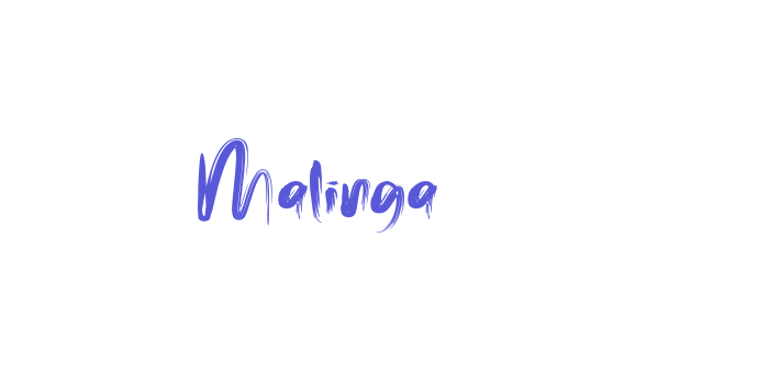 Malinga Font Download