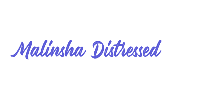 Malinsha Distressed Font Download