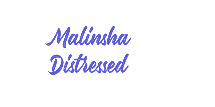 Malinsha Distressed Font