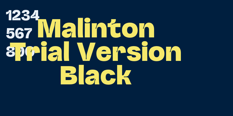 Malinton Trial Version Black