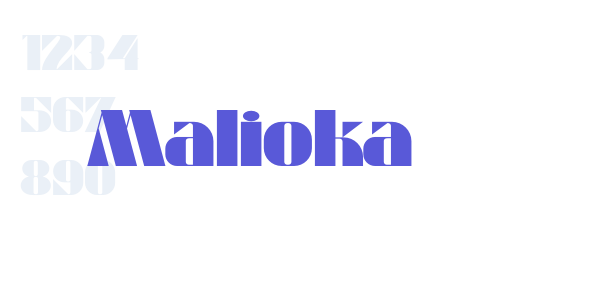 Malioka font free