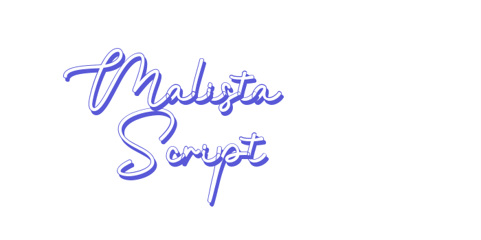 Malista Script Font