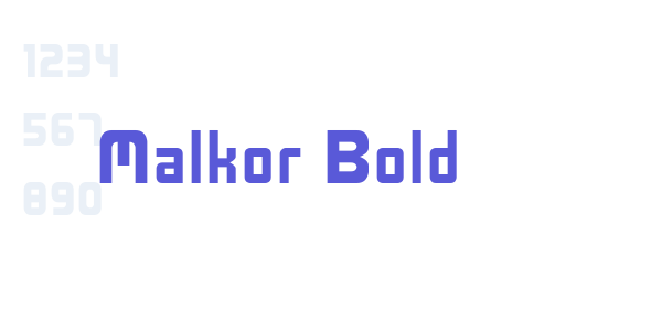 Malkor Bold font free