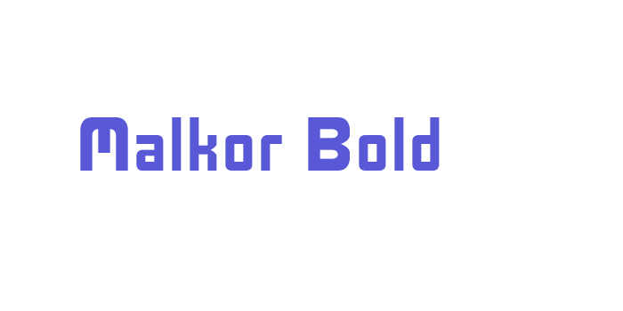 Malkor Bold Font