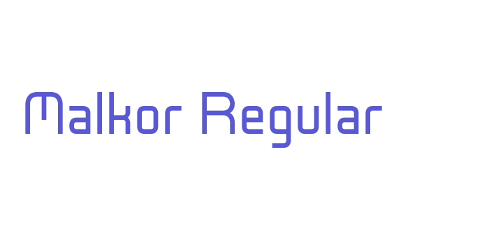 Malkor Regular Font