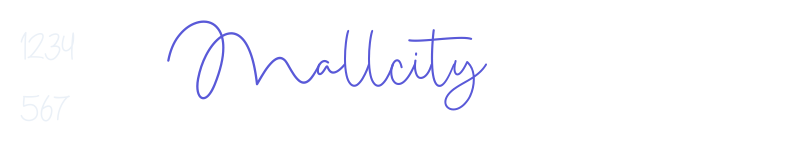 Mallcity-related font
