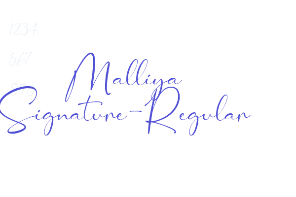 Malliya Signature-Regular