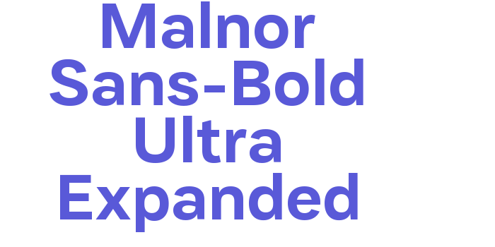 Malnor Sans-Bold Ultra Expanded Font Download