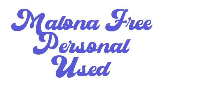 Malona Free Personal Used Font Download