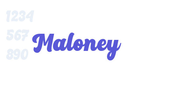 Maloney font