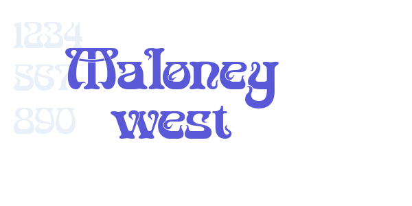 Maloney west font free