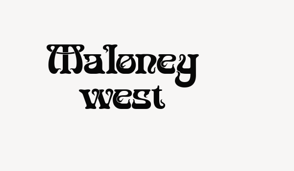 Maloney west Font