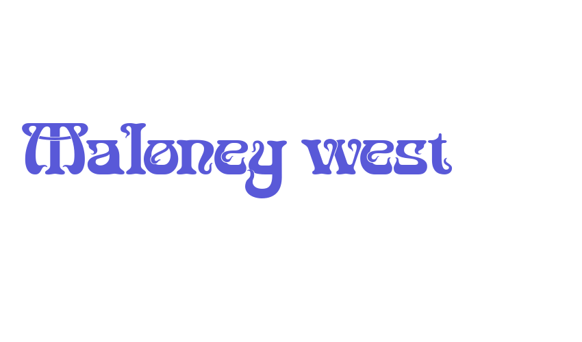 Maloney west Font Download