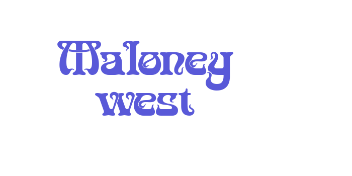 Maloney west Font Download