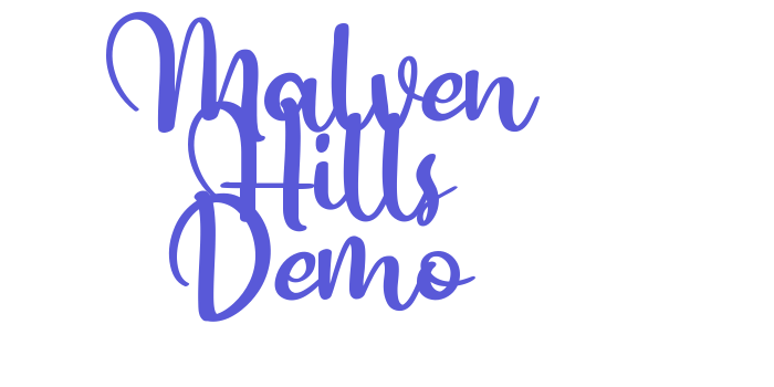 Malven Hills Demo Font Download