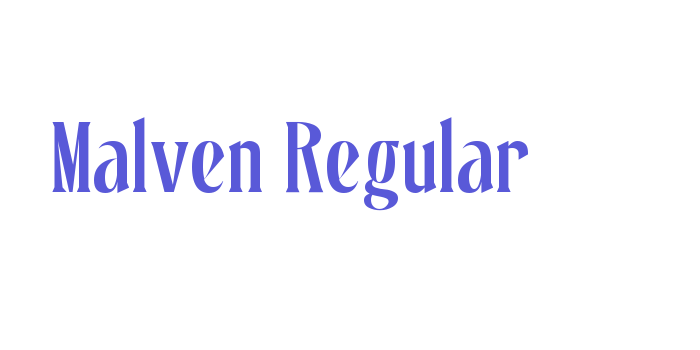 Malven Regular Font