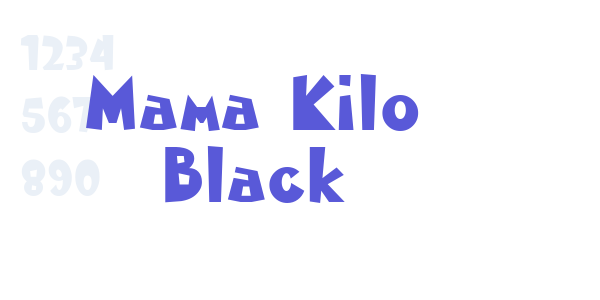 Mama Kilo Black font