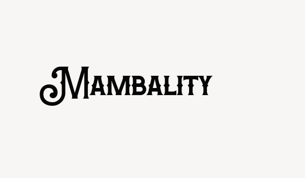 Mambality Font