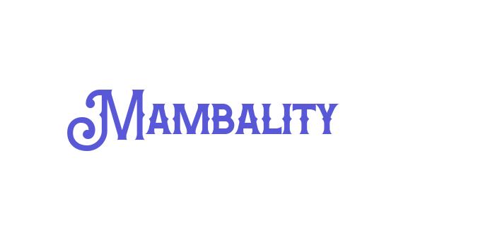 Mambality Font Download