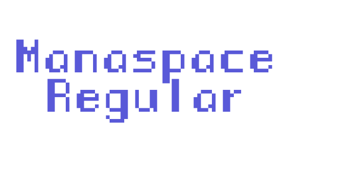 Manaspace Regular Font Download