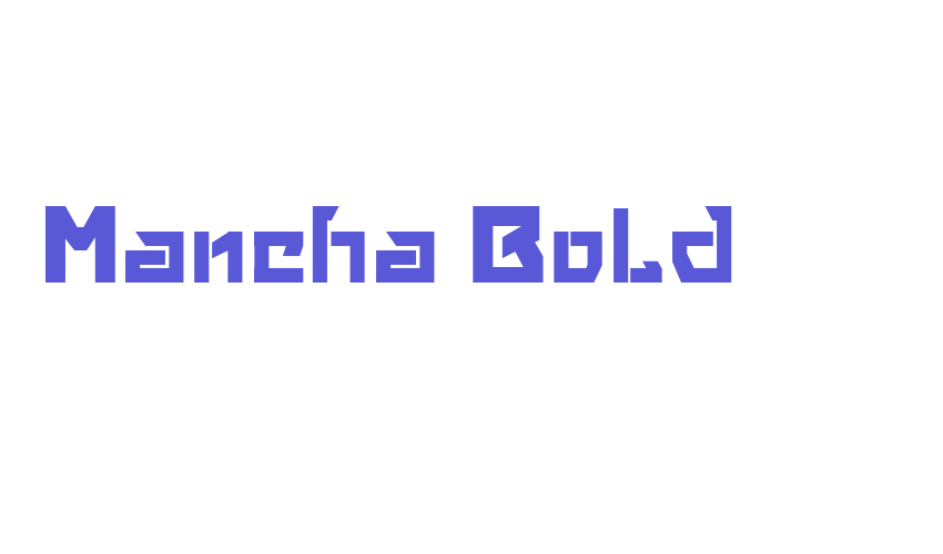 Mancha Bold Font