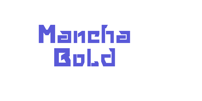 Mancha Bold Font Download