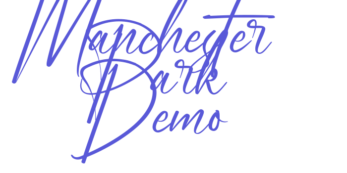 Manchester Park Demo Font Download