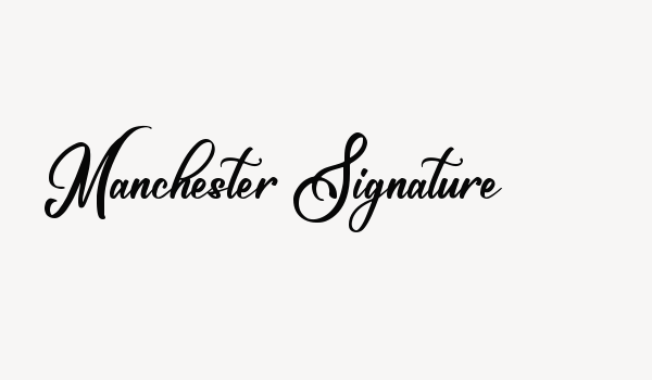 Manchester Signature Font