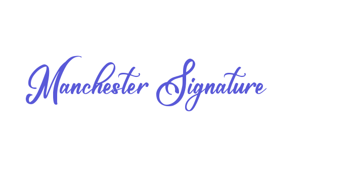 Manchester Signature Font Download