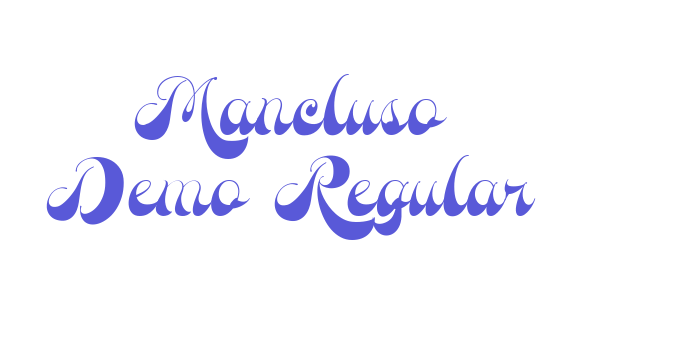 Mancluso Demo Regular Font Download