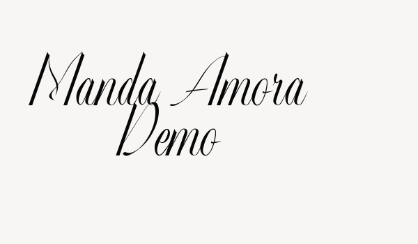 Manda Amora Demo Font