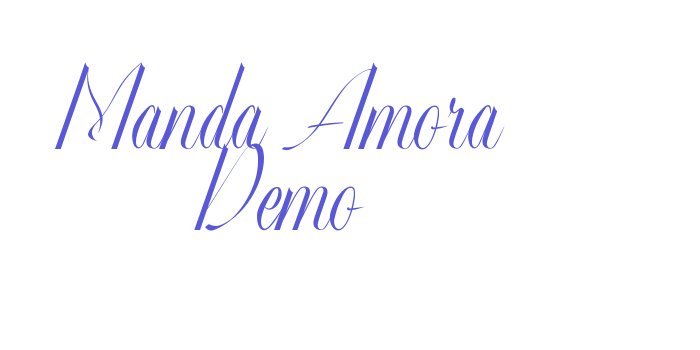 Manda Amora Demo Font Download