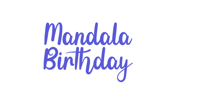 Mandala Birthday Font Download