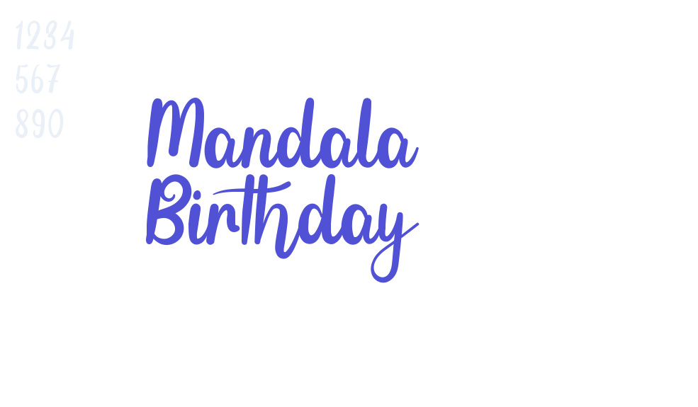 Mandala Birthday-font-download