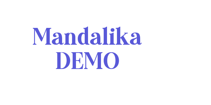 Mandalika DEMO Font Download