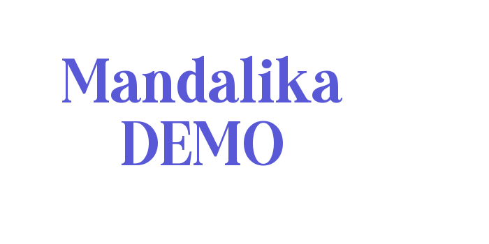 Mandalika DEMO Font