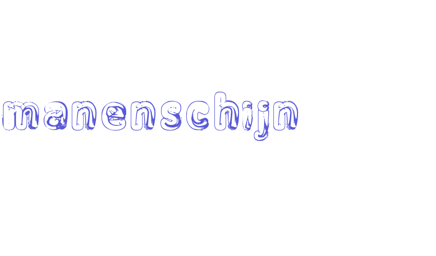 Manenschijn_02 Font Download